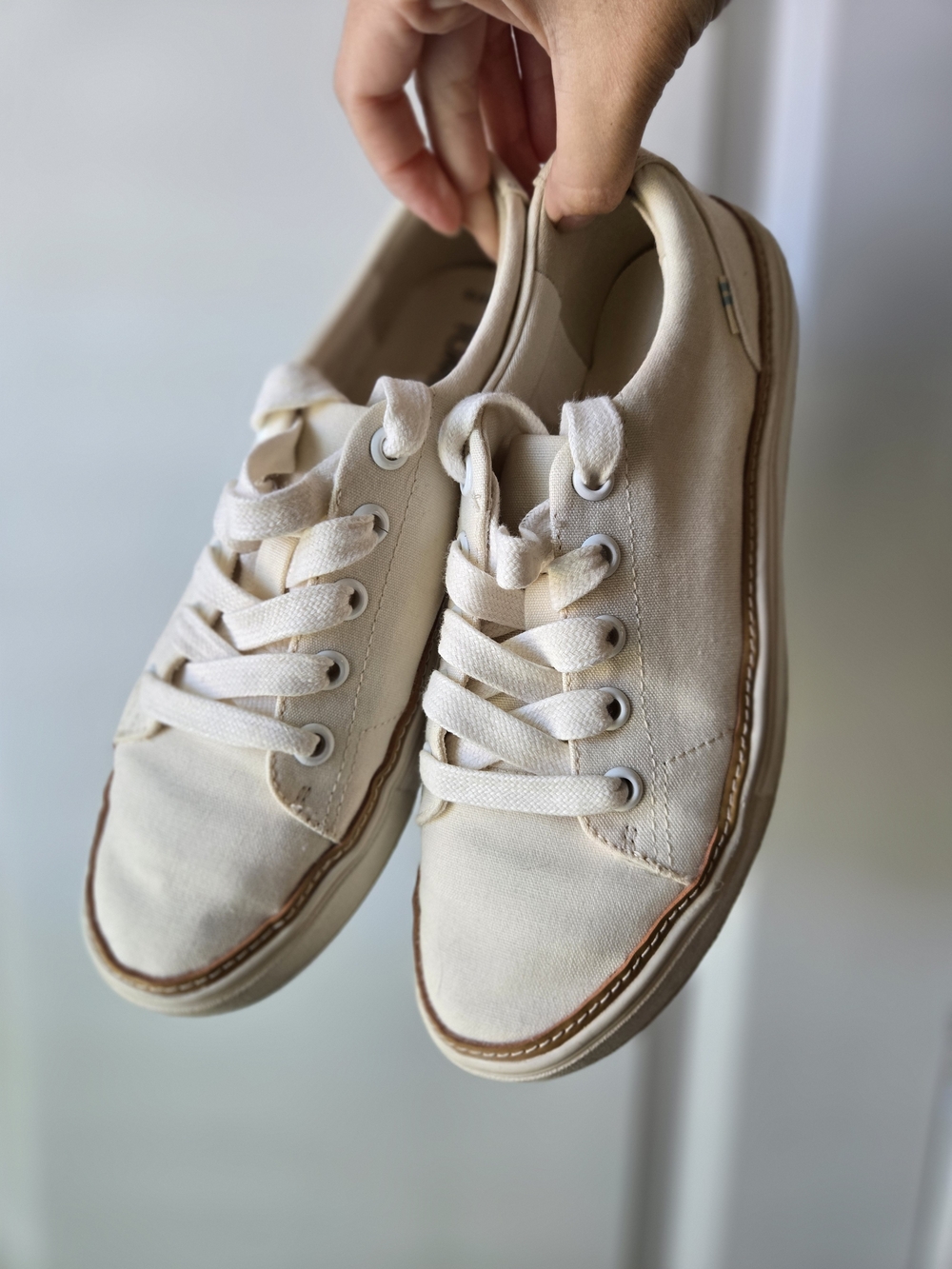 Toms Women's Canvas Sneakers in Cream
